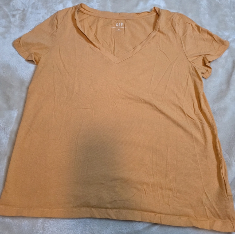 GAP Women's Short Sleeve Peach Tee